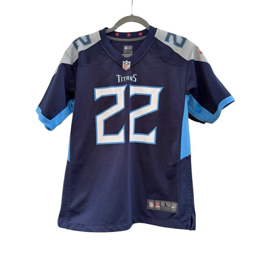 NFL Nike Derrick Henry Tennessee Titans Nike Player Game Jersey -Navy Size Large